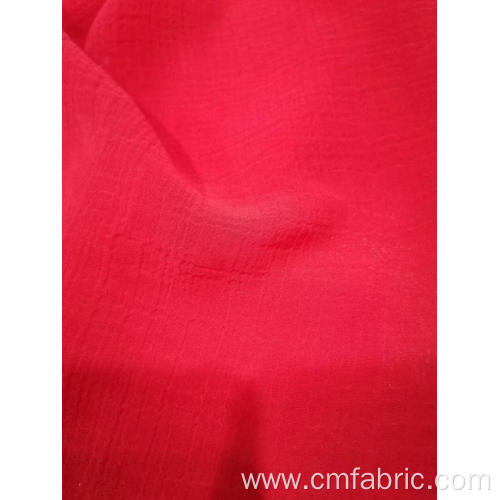 75D Nano polyerster chiffon crepe plain dyed fabric